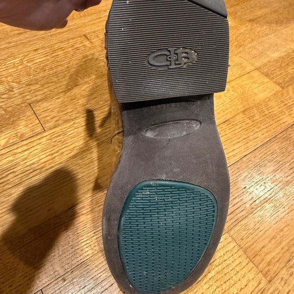 Lucchese Tan Ostrich Foot Purple Embroidered Shaft Western Boots - Picture 7 of 7